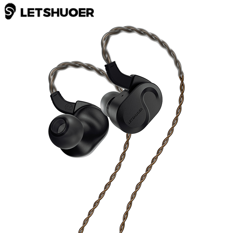 Planar Magnetic Iem Earphones - Letshuoer-fone de ouvido, Dual-coil, 13 milímetros