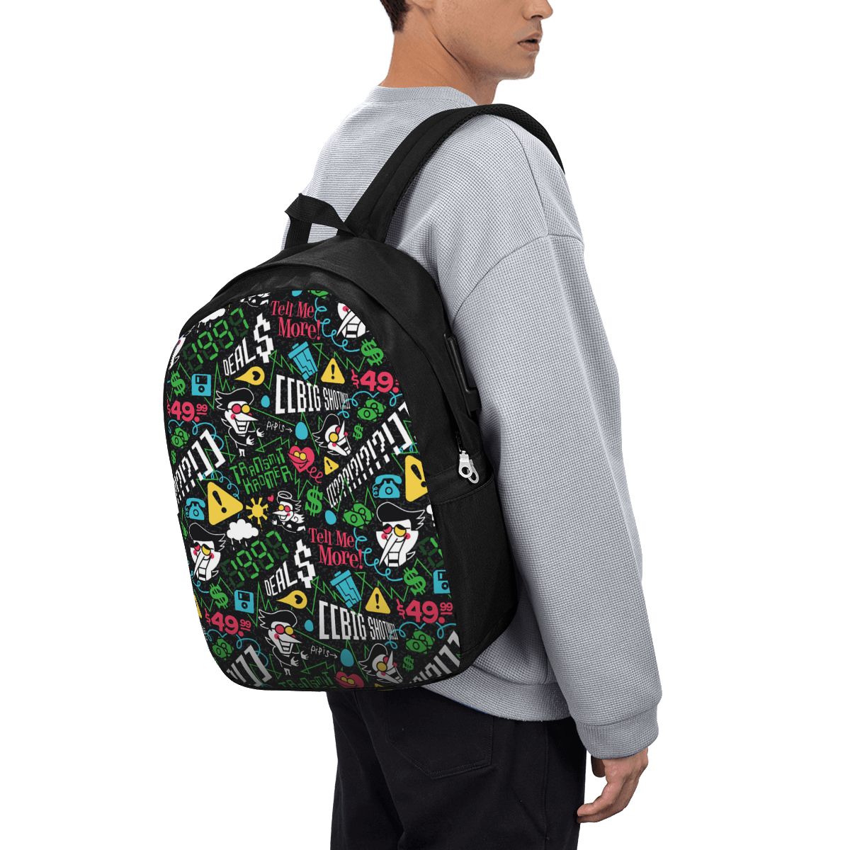 Laptops - Mochila Deltarune SPAMTON G para Viagem,
