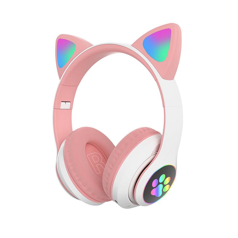 Cat Ear Bluetooth Headset Led - Fones de Ouvido Bluetooth Sem Fio