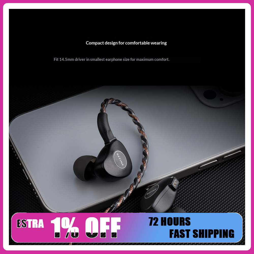 Planar Magnetic Iem Earphones - KEFINE Klanar Fones de Ouvido Intra-Auriculares