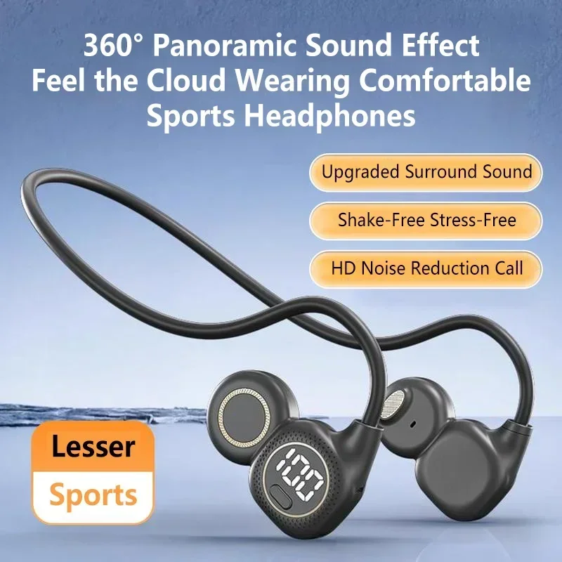 Bone Conduction Running Headphones - Fones de Ouvido Bluetooth de Condução