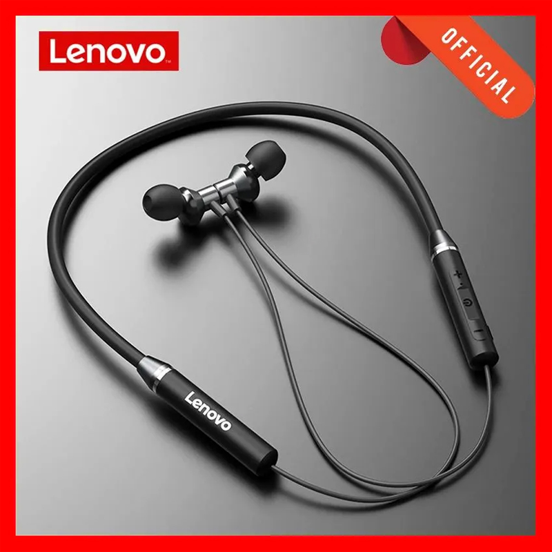 Magnetic Neckband Sports Earphones - Fones de Ouvido Bluetooth Lenovo à