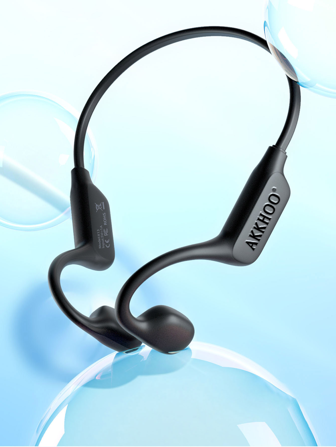 Bone Conduction Running Headphones - Fones de ouvido Bluetooth de condução