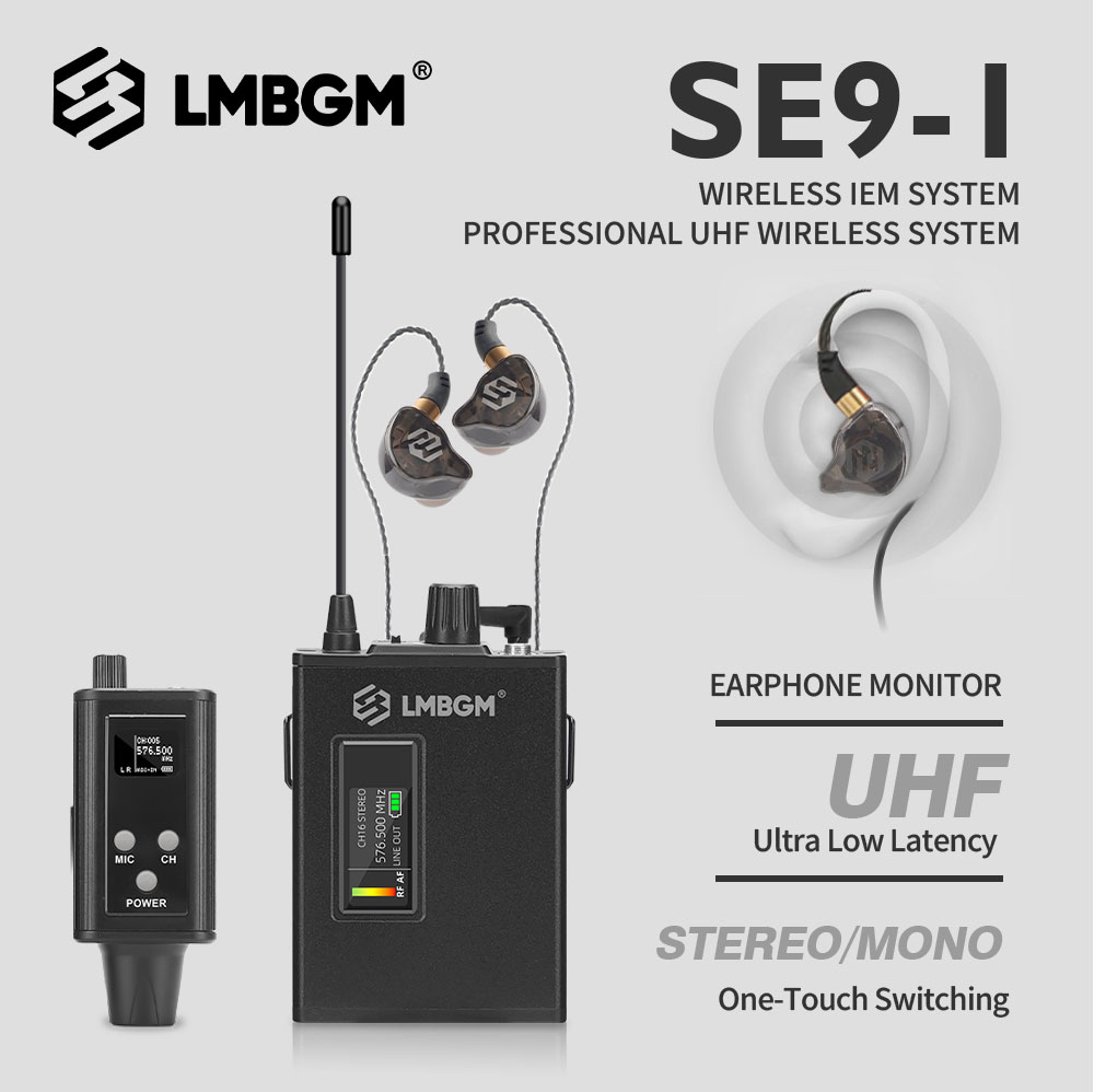 In Ear Monitors For Singers - Sistema de Monitor Intra-auricular Sem Fio