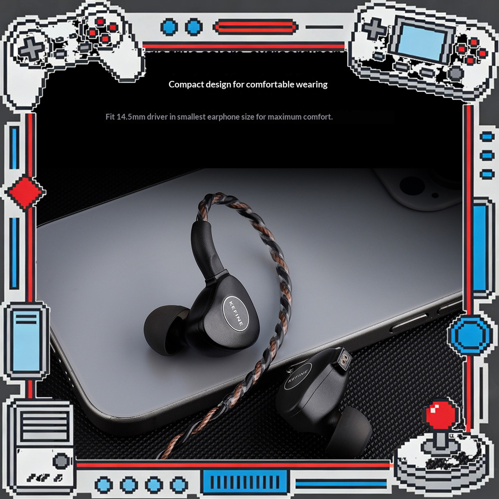 Planar Magnetic Iem Earphones - KEFINE Klanar Fones de Ouvido Intra-Auriculares