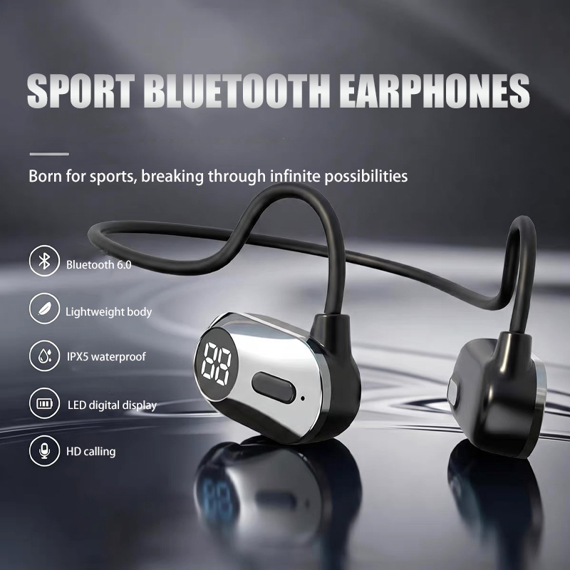 Bone Conduction Running Headphones - Fones de Ouvido Bluetooth para Esportes