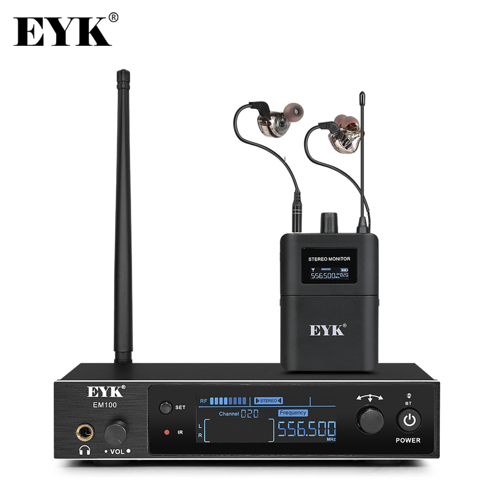 In Ear Monitors For Singers - Eyk em100 sistema de monitor intra-auricular