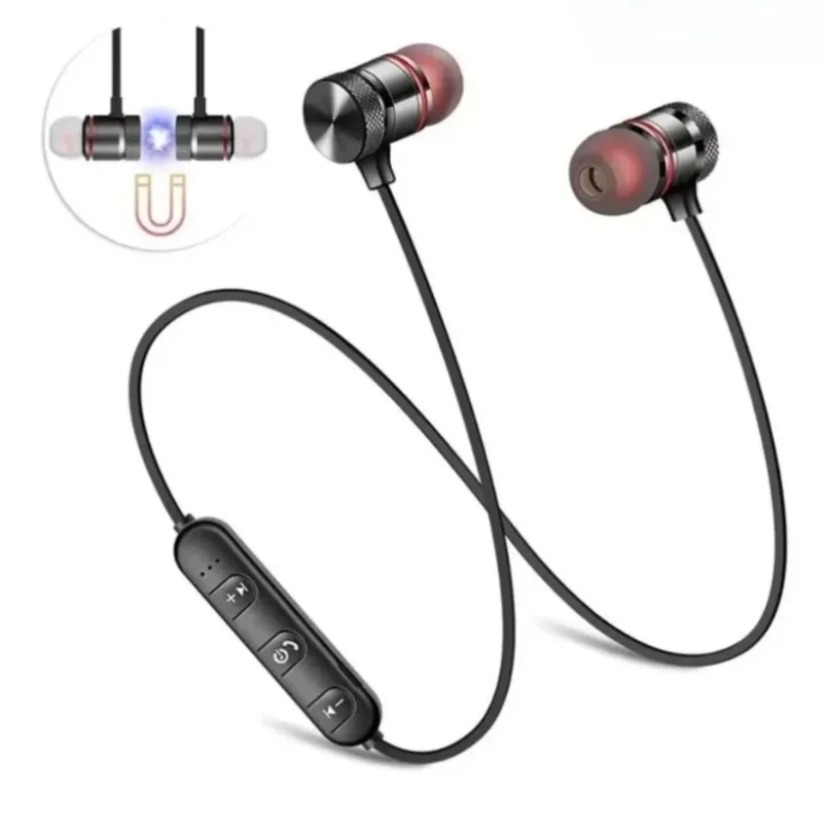 Magnetic Neckband Sports Earphones - Fones de Ouvido Bluetooth com Colar
