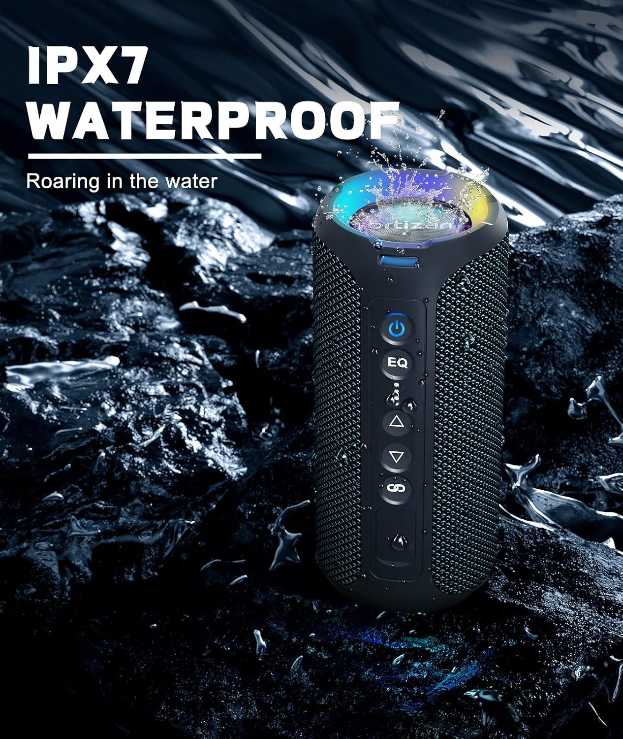 Ortizan alto-falantes bluetoot - Portable Bluetooth Speaker Waterproof Ipx7 avaliação e preço