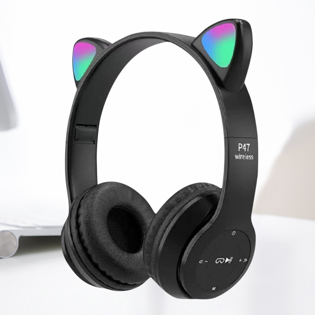 Flash luz bonito orelhas de ga - Cat Ear Bluetooth Headset Led avaliação e preço