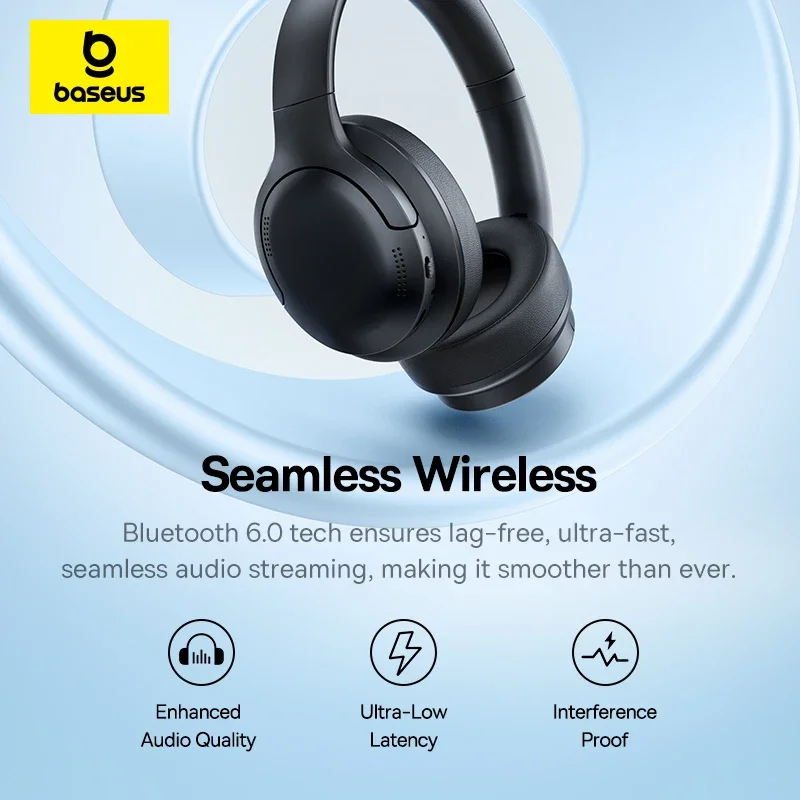 Baseus bh1 lite fones de ouvid - Anc Wireless Over Ear Headphones avaliação e preço
