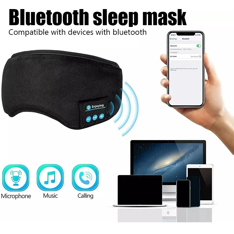 Máscara de Olhos 3D com Fones  - Sleep Mask Headphones Bluetooth avaliação e preço