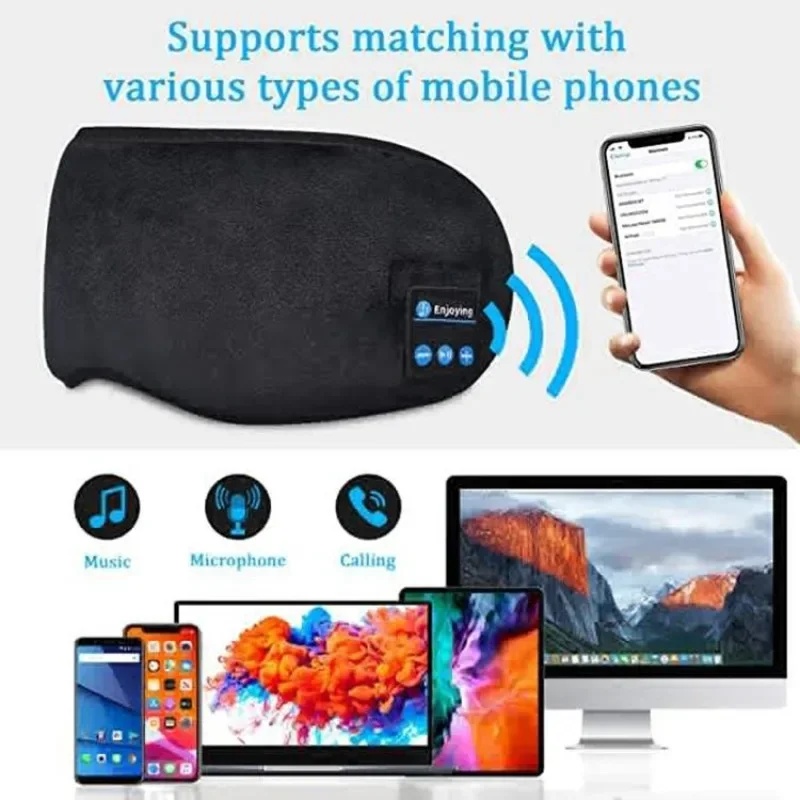 Máscara de Olhos 3D com Fones  - Sleep Mask Headphones Bluetooth avaliação e preço