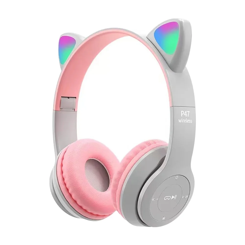 Bonito gato orelha bluetooth f - Cat Ear Bluetooth Headset Led avaliação e preço