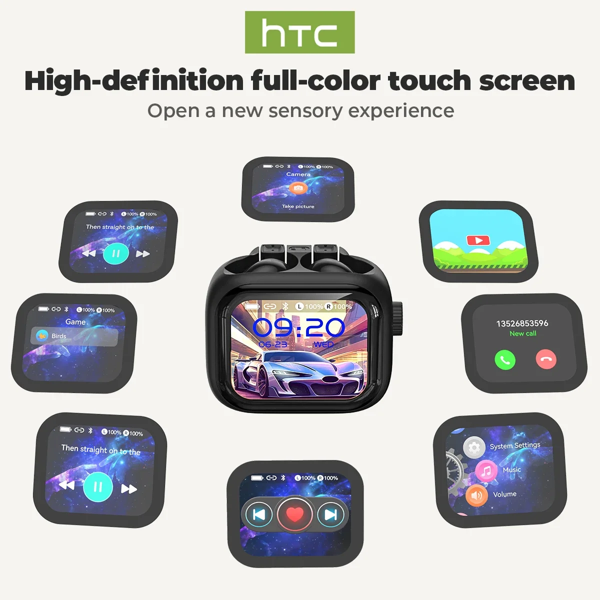 [Tela Ultra HD] HTC NE40 Fones - Tws Earbuds Bluetooth 5.3 avaliação e preço