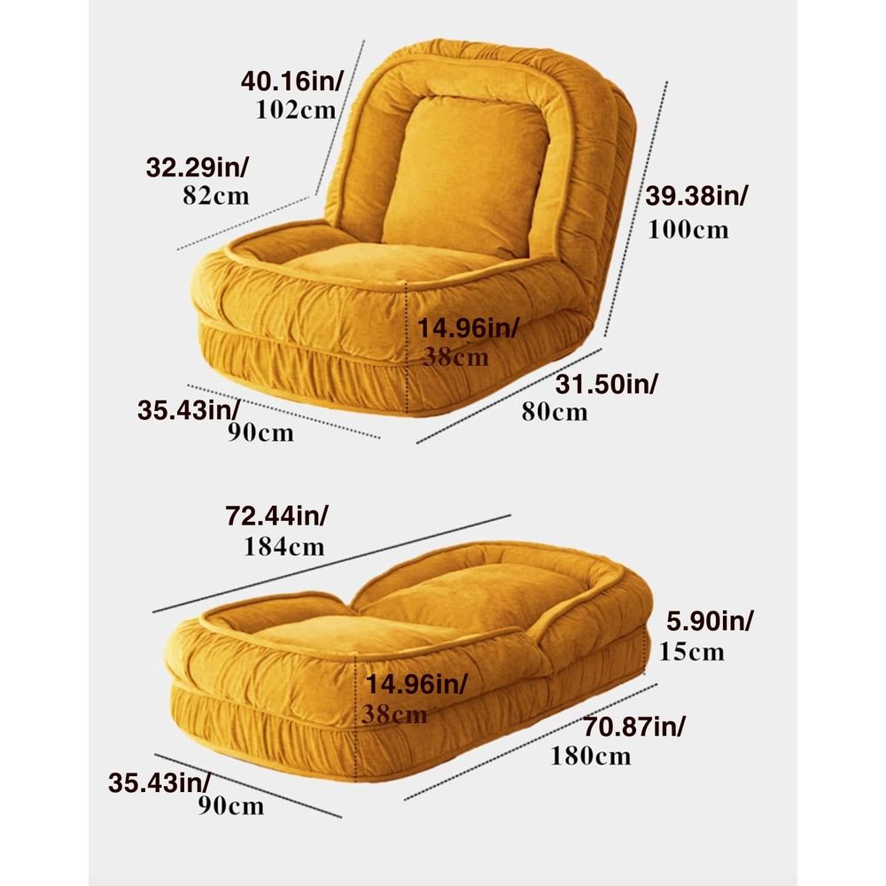 Sofá-Cama Dobrável Preguiçoso, - Cameras avaliação e preço