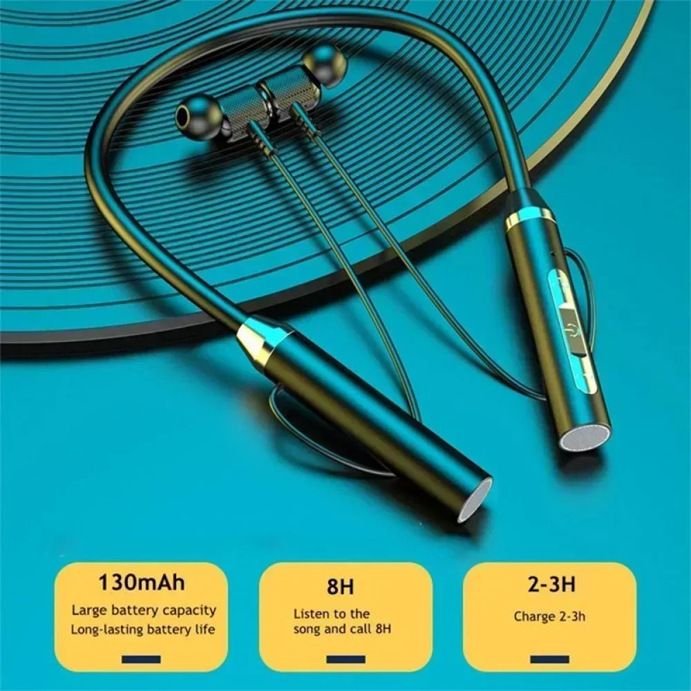 Fones de Ouvido Sem Fio Blueto - Magnetic Neckband Sports Earphones avaliação e preço
