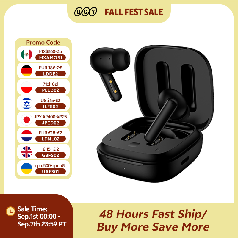 QCY-T13 ANC Fones De Ouvido Se - Tws Earbuds Bluetooth 5.3 avaliação e preço