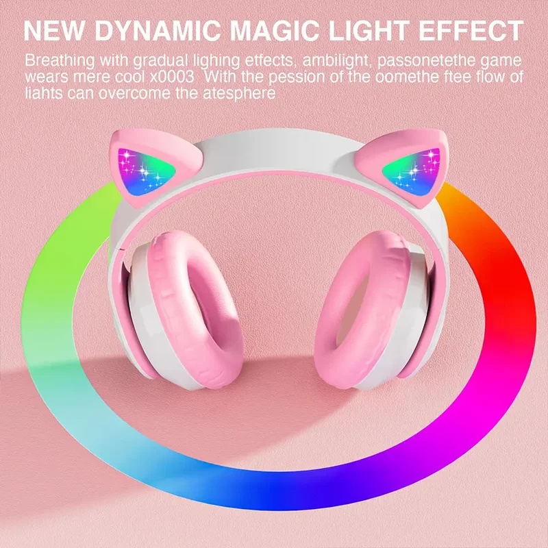 Fones de Ouvido Bluetooth Sem  - Cat Ear Bluetooth Headset Led avaliação e preço