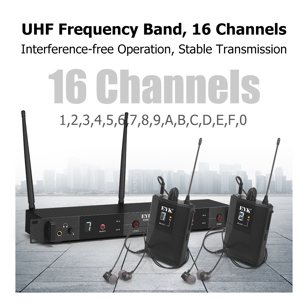 Eyk iem82 uhf sem fio no siste - In Ear Monitors For Singers avaliação e preço