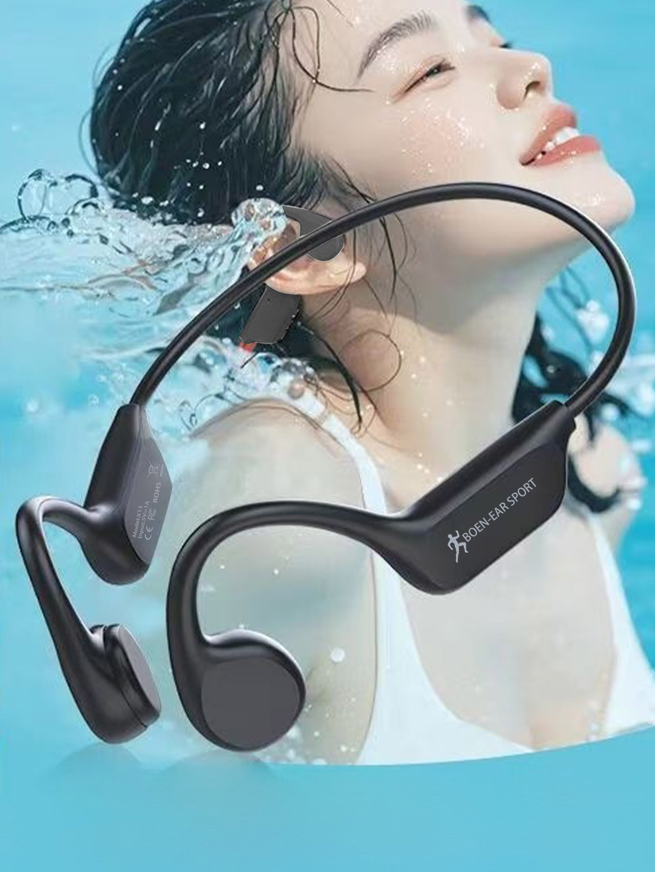 Fones de ouvido Bluetooth de c - Bone Conduction Running Headphones avaliação e preço