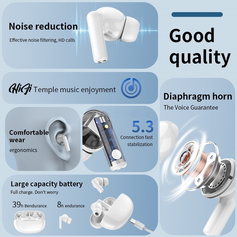 Novo fone de ouvido sem fio bl - Headphones avaliação e preço