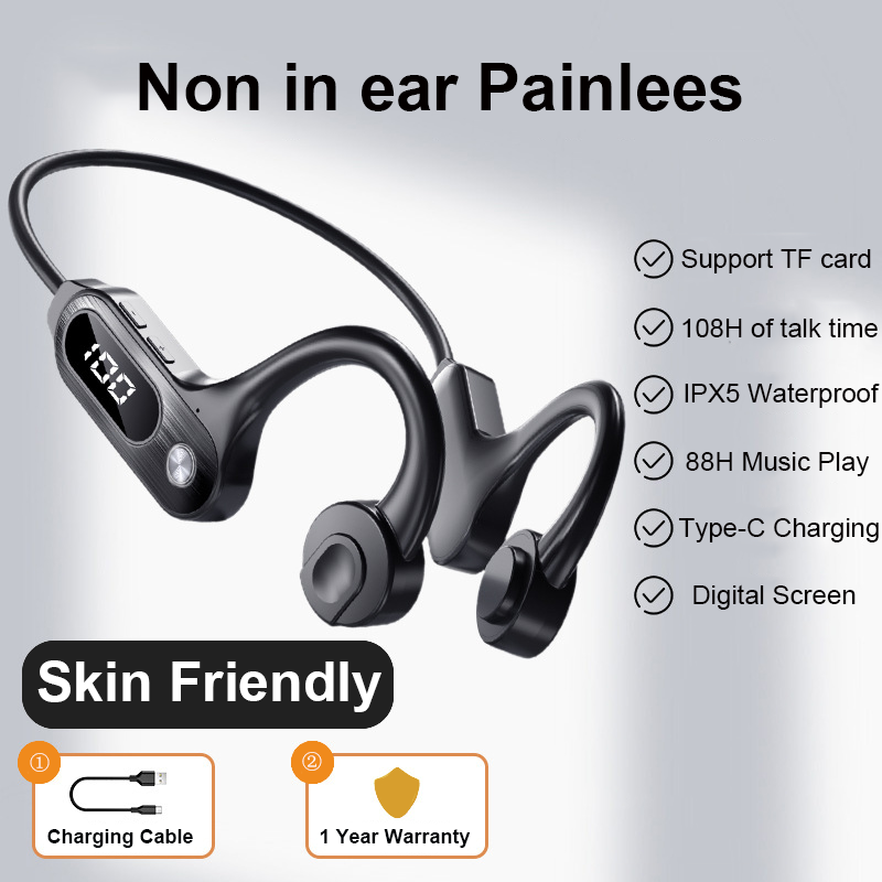 Bluetooth 5.3 Bone Conduction  - Bone Conduction Running Headphones avaliação e preço