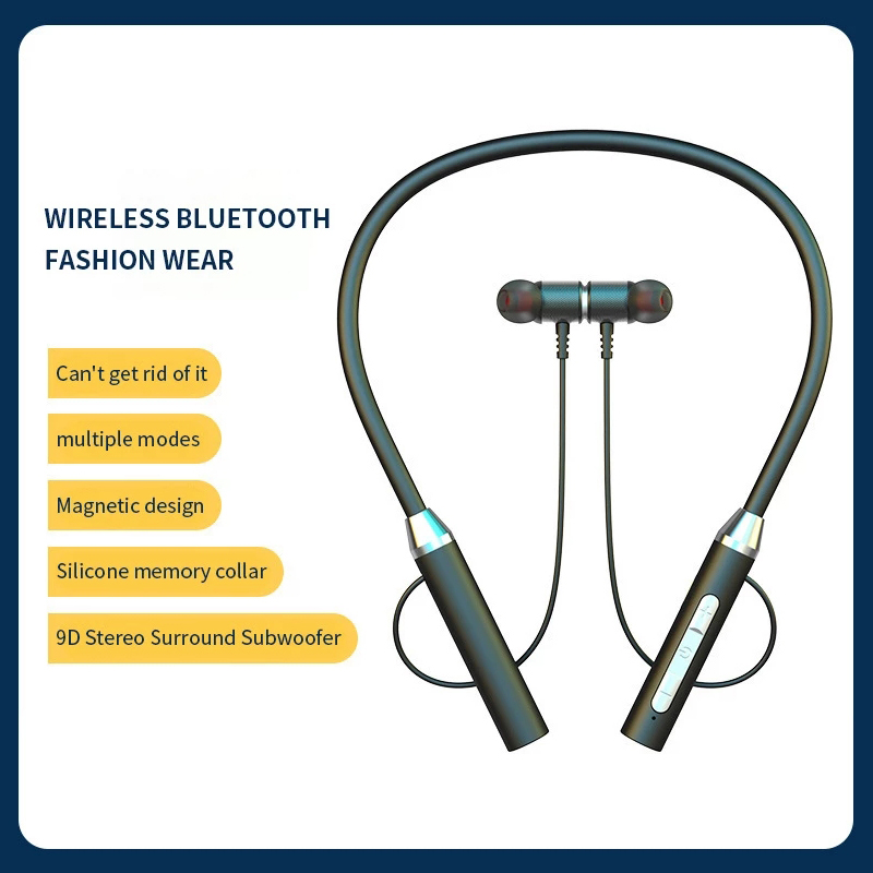 Fone bluetooth 5.0 neckband fo - Magnetic Neckband Sports Earphones avaliação e preço