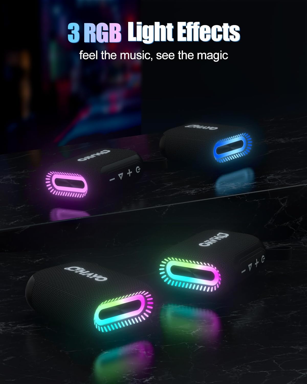 OHAYO Alto-falante de chuveiro - Portable Bluetooth Speaker Waterproof Ipx7 avaliação e preço