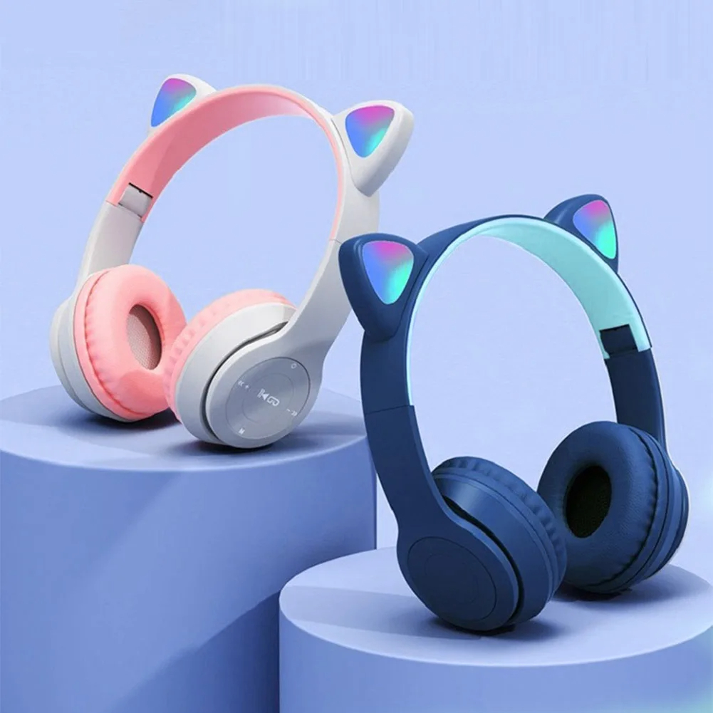 Fones de ouvido sem fio com or - Cat Ear Bluetooth Headset Led avaliação e preço