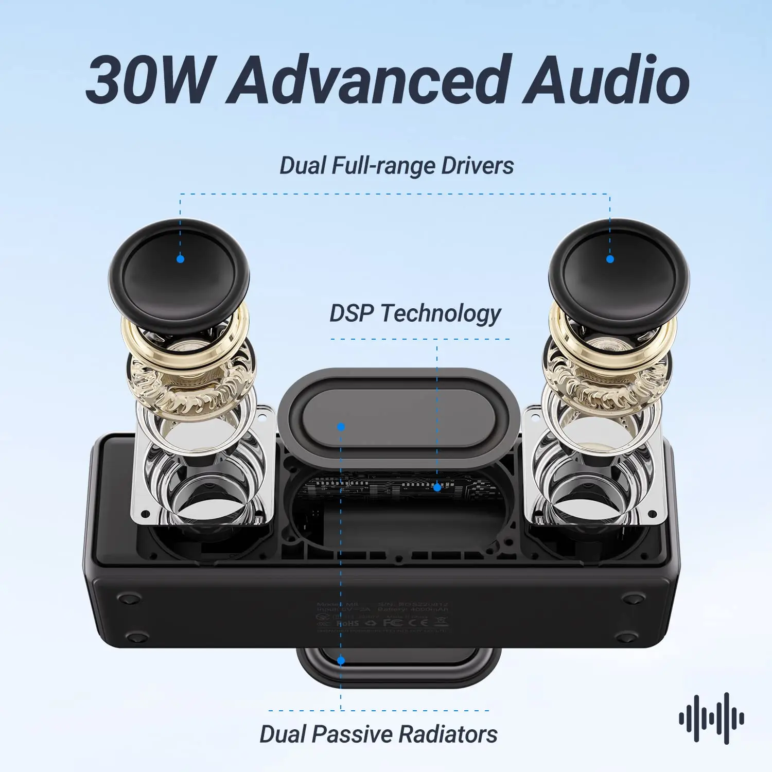 BOGASING M8 Caixa de Som Bluet - Portable Bluetooth Speaker Waterproof Ipx7 avaliação e preço