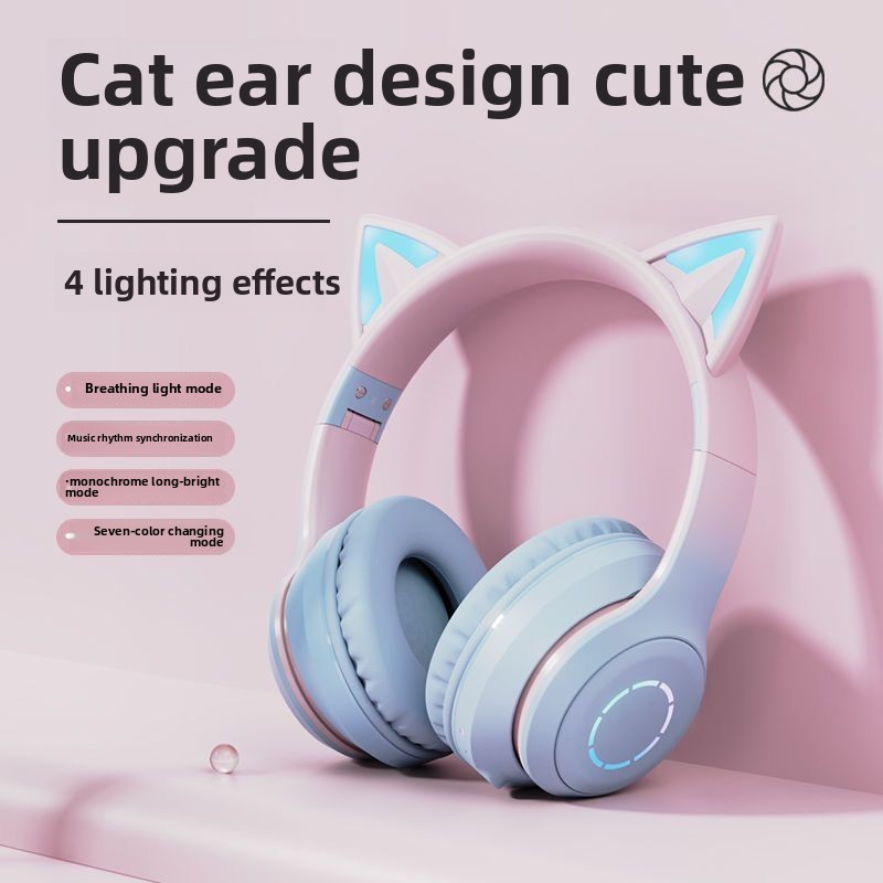 Novo Fone de Ouvido Bluetooth  - Cat Ear Bluetooth Headset Led avaliação e preço