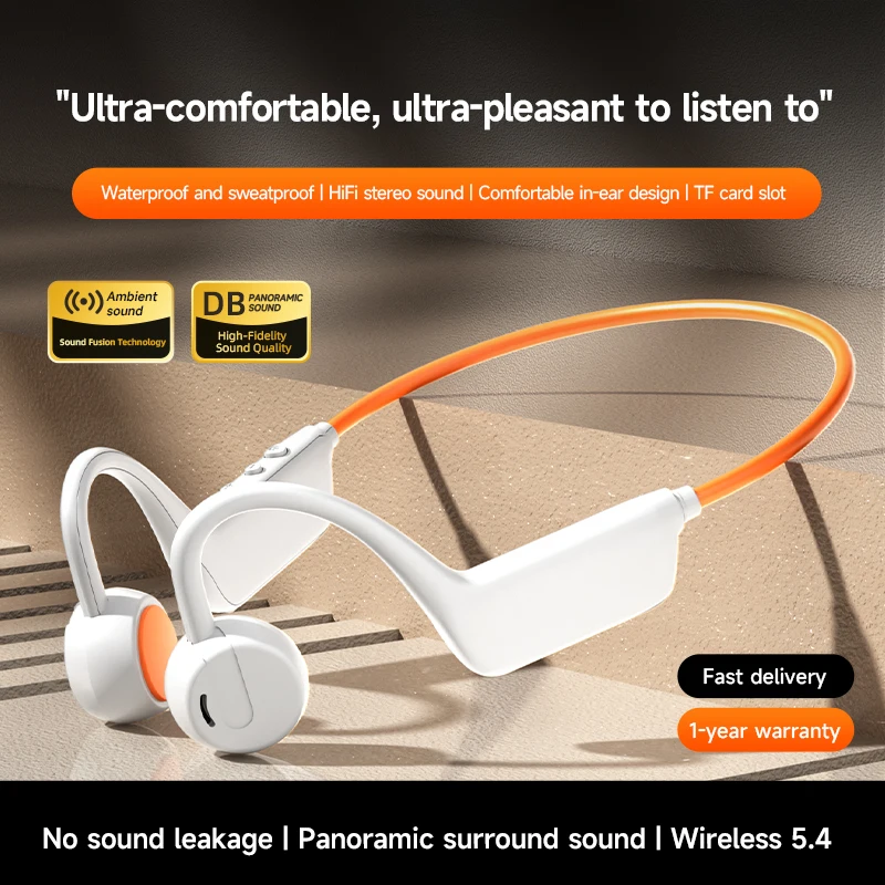 Fones de Ouvido Bluetooth por  - Bone Conduction Running Headphones avaliação e preço