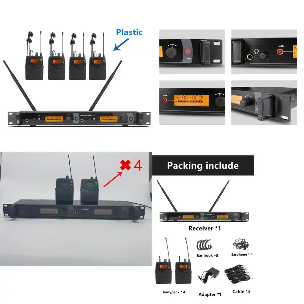 Transmissor Duplo 572-603mhz 2 - In Ear Monitors For Singers avaliação e preço
