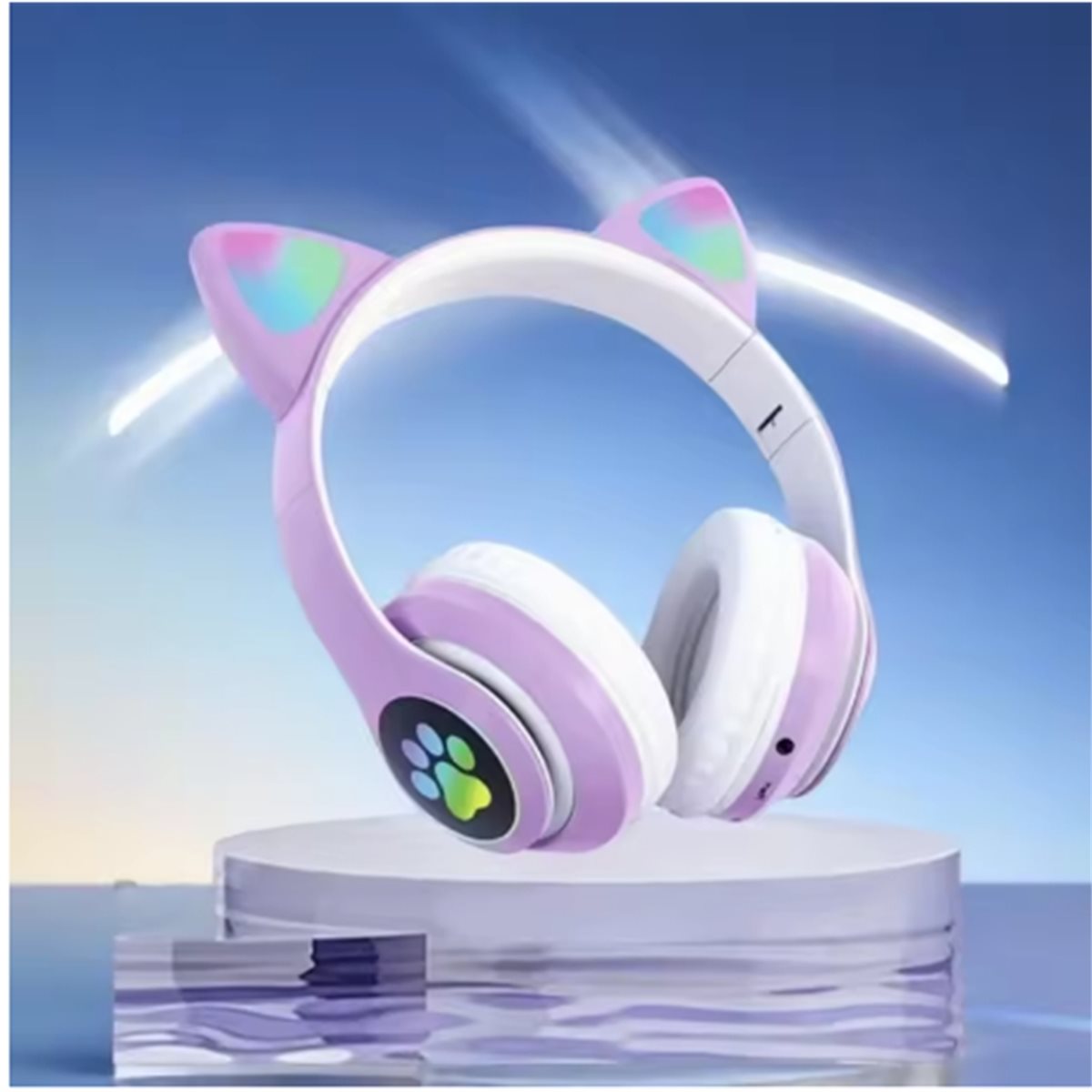 Fone de Ouvido Bluetooth DT75B - Cat Ear Bluetooth Headset Led avaliação e preço